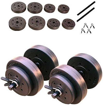 Cap Barbell 40-Pounds Cement Dumbbell Set (Black) Review