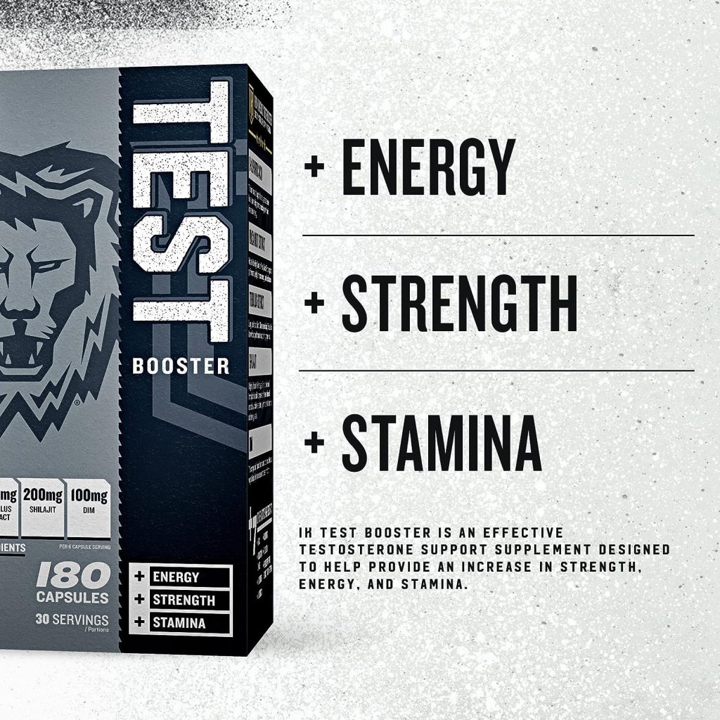 IRON KINGDOM TEST BOOSTER, Testosterone Booster, Increase Energy, Strength, Stamina, Clinically dosed