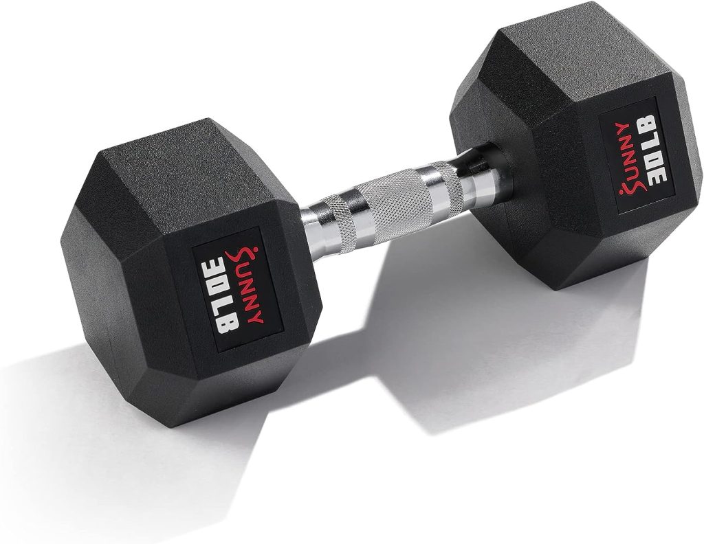 Sunny Health  Fitness Core Fit Hex Style Dumbbell 30-Pound (Single) - SF-DB03-30