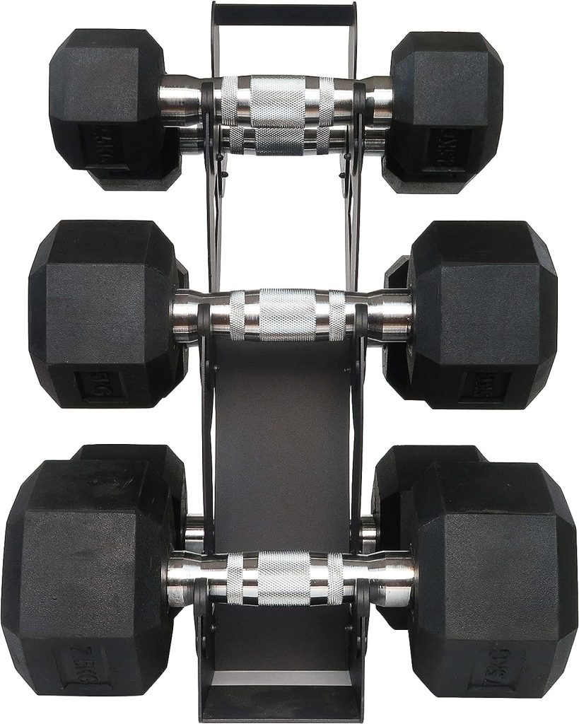 Tamisom Dumbbell Rack, Dumbbell Storage Rack Weight Organizer Rack Only for Home Gym Weight Rack No Need Assembly